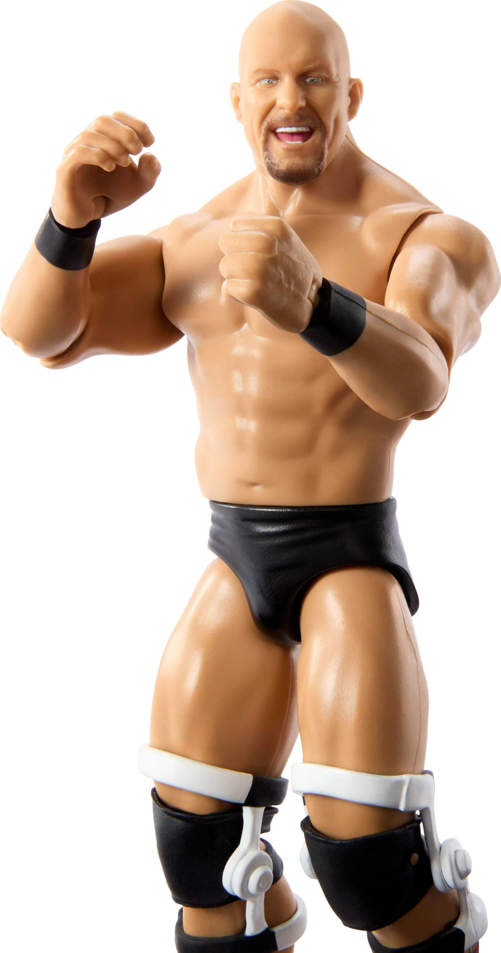 Mattel WWE Stone Cold Steve Austin 6-inch figure with 10 articulation points for dynamic posing.