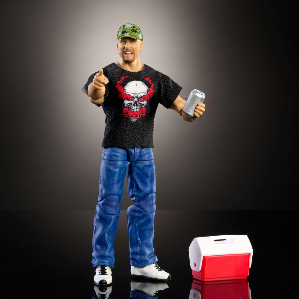 Stone Cold Steve Austin figure with 25 articulation points for dynamic poses