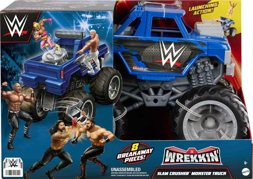 Mattel WWE Wrekkin Slam Crusher colorful WWE styling varies by unit