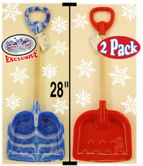 Matty's Toy Stop 28-inch red-blue swirl shovel handle showing durable build for kids