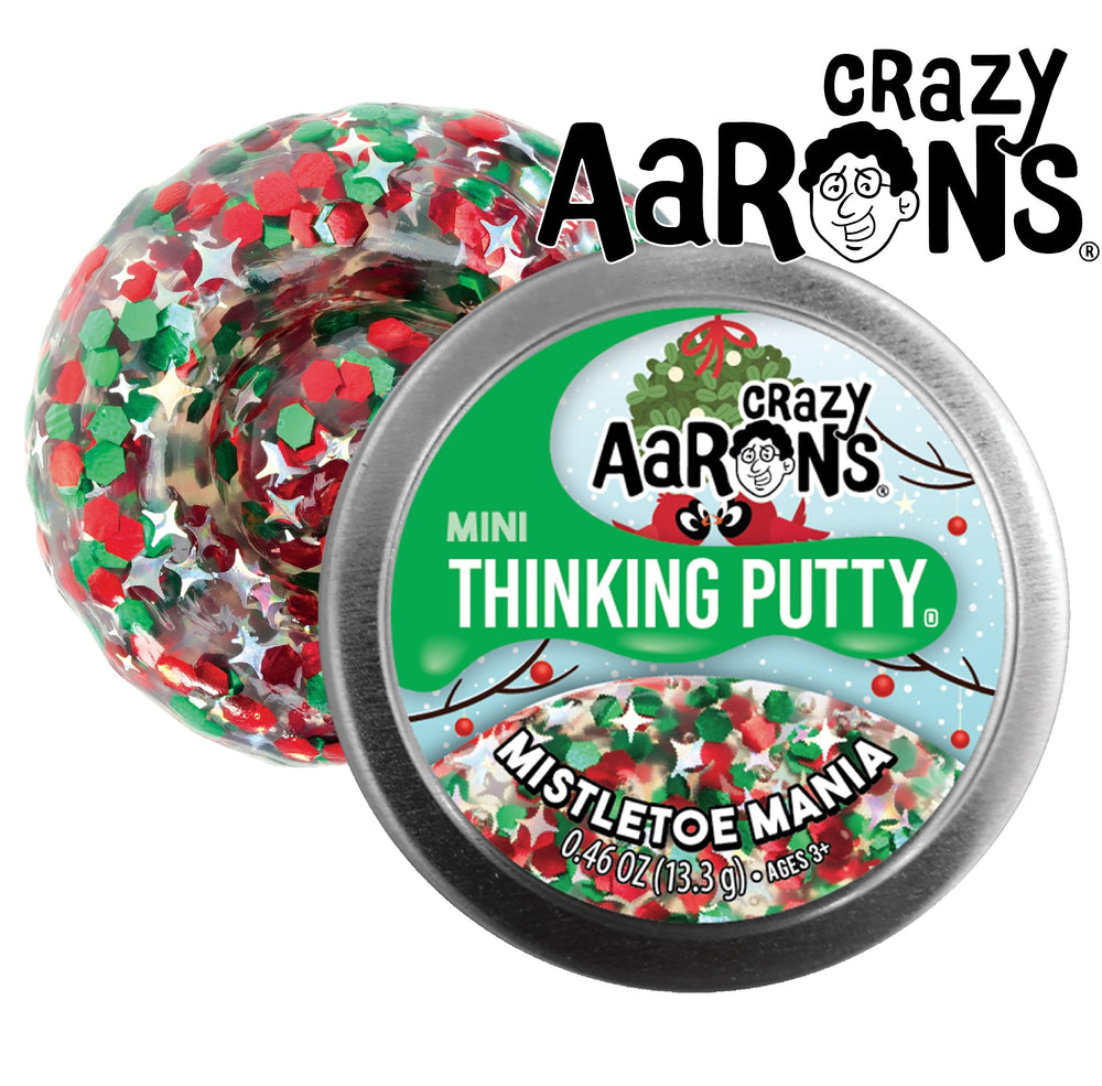 Matty's Toy Stop Crazy Aaron's Holiday Putty Set packaging ready for gifting.