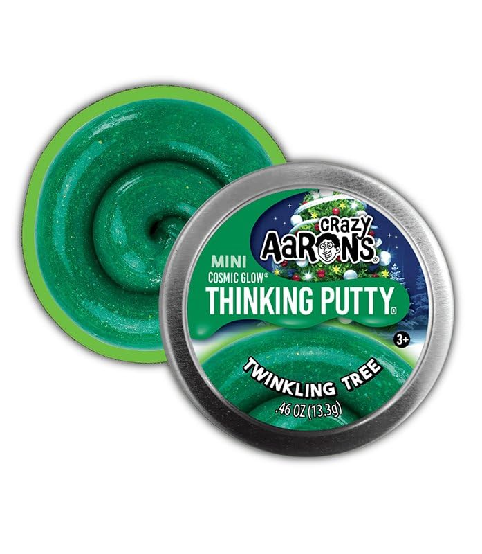 Matty's Toy Stop Merry & Bright putty tin with glittery finish for shimmering play