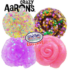 Matty's Toy Stop Daydream and Cryptocurrency putty glows, ideal for evening sensory exploration.