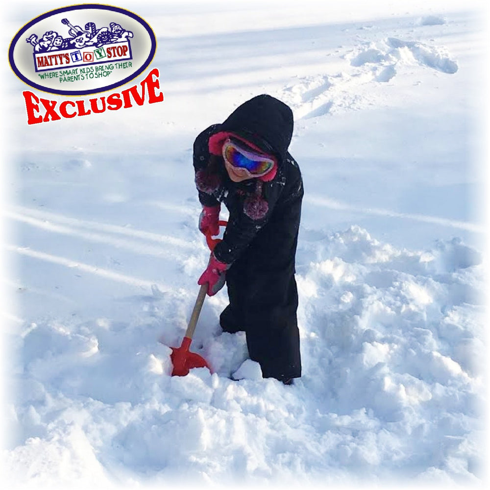 Matty's Toy Stop plastic scoop with thick edge for easy snow gliding