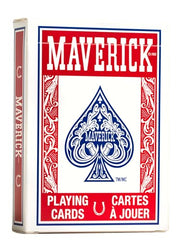 Maverick blue deck with standard index great for bridge and rummy