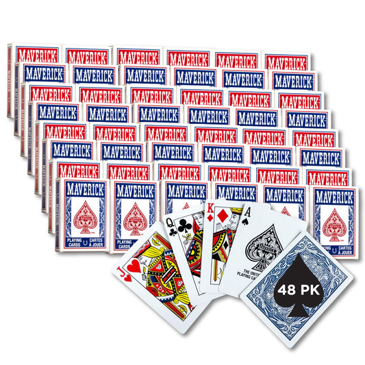 Maverick red deck with standard index ideal for poker nights