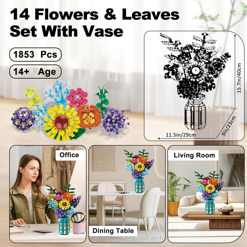 Mavo Brix decorative stems provide flexible height for dramatic displays.