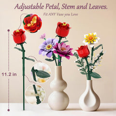 Mavo brix lego-flower bouquet compatibility supports extended creativity