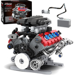 Mavo brix V8 engine model piston movement for immersive viewing