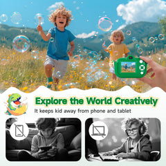 MAVOKIS kids camera 32GB card included, keeps memories ready to transfer.
