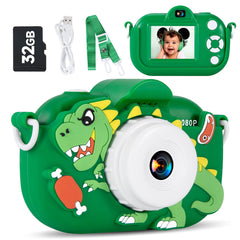 MAVOKIS kids camera front view, portable and easy to grip for young explorers.