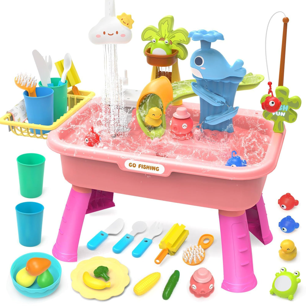 Max & Deril play sink with detachable legs for standing or tabletop fun.