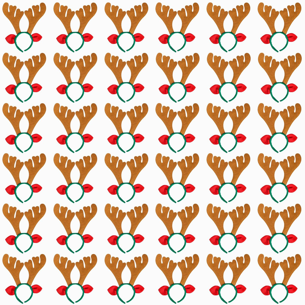 Max Fun Reindeer Antlers Headband, festive accessory for kids and adults at parties.