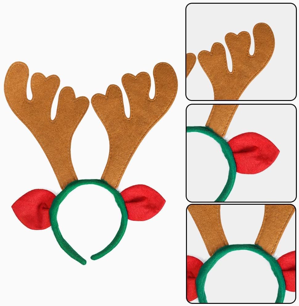 Max Fun Reindeer Antlers Headband, one size fits most, ideal holiday party favors.