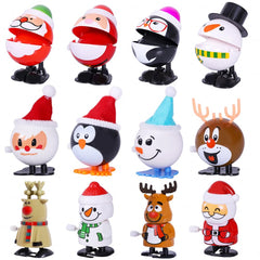 Max Fun wind-up reindeer toy moves with holiday charm for goody bags.