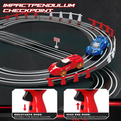 Maxiryx Slot Track Set curved turns for strategic overtakes
