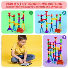 MaxTronic Marble Run supports multiplayer play to encourage teamwork.