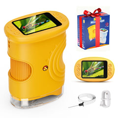 Maydeet Kids Microscope front view—portable, pocket-sized learning on the go.