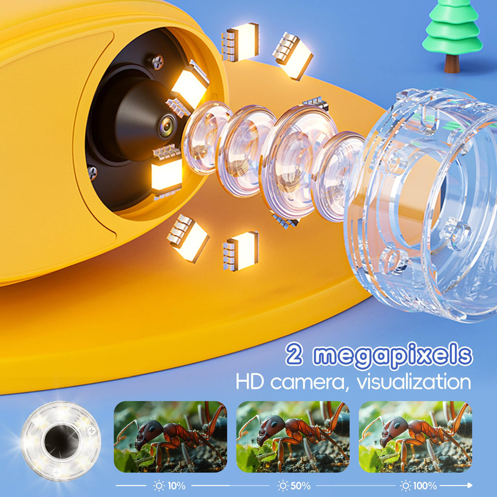 Maydeet Kids Microscope with 4K IPS screen for crisp micro details.