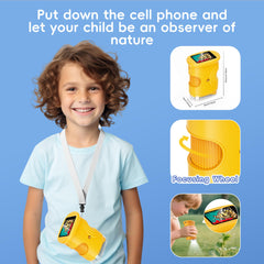 Maydeet Kids Microscope manual focus enables easy focusing on tiny subjects.