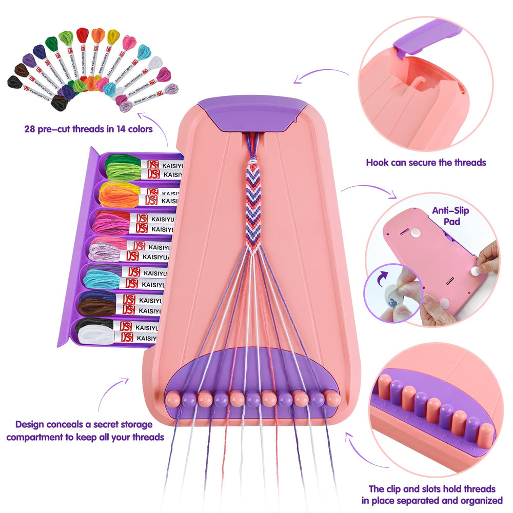 Maynacs bracelet maker hidden storage keeps threads organized during busy crafting sessions