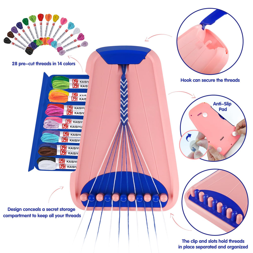 Maynacs thread bundles 28 colors showcase vibrant palette for bracelets