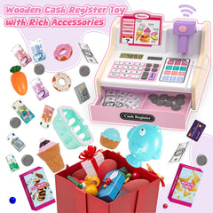 Maysida cash drawer opening with money accessories for counting practice