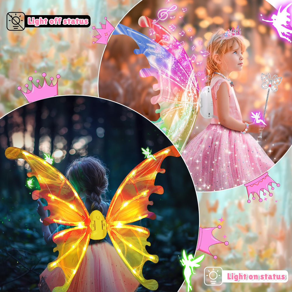 Maysida colorful bracelet and lace crown complete the dress-up set