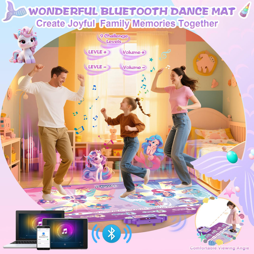 Maysida dance mat mode switch supports solo or duo dance sessions.