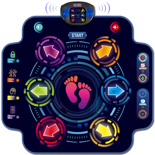 Maysida Kids Dance Pad with 6 buttons for coordinated movement and rhythm practice.