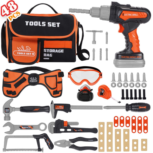 Maysida Kids Tool Set bag and tools for imaginative play and organization