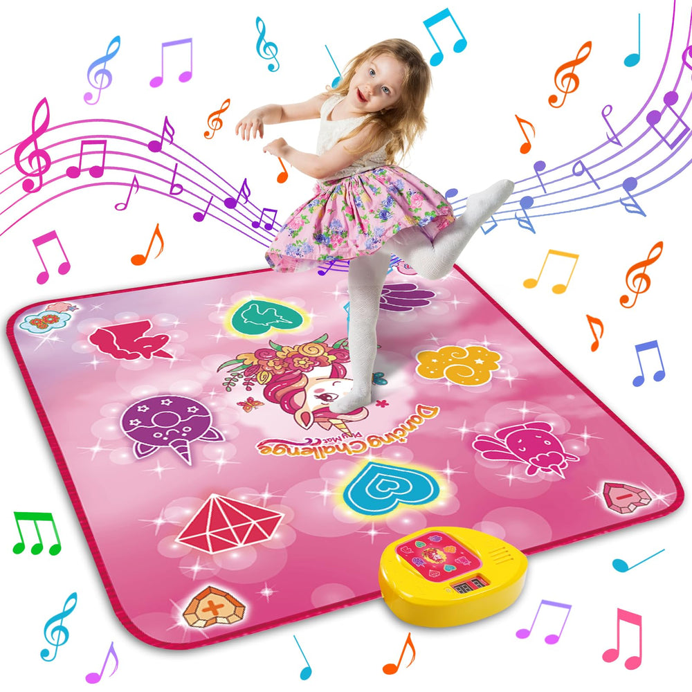 Maysida Unicorn Dance Mat with LED lights enhances active play for kids.