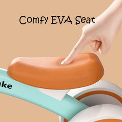Maysuke baby balance bike 135-degree steering limit protects from falls.