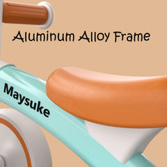 Maysuke baby balance bike ergonomic handlebar for easy grip.