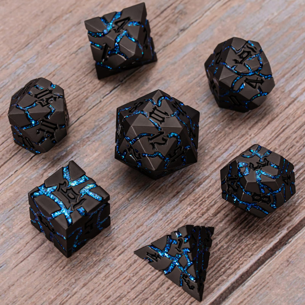 Maywin polyhedral dice collection including D4 through D20 and D% for D&D