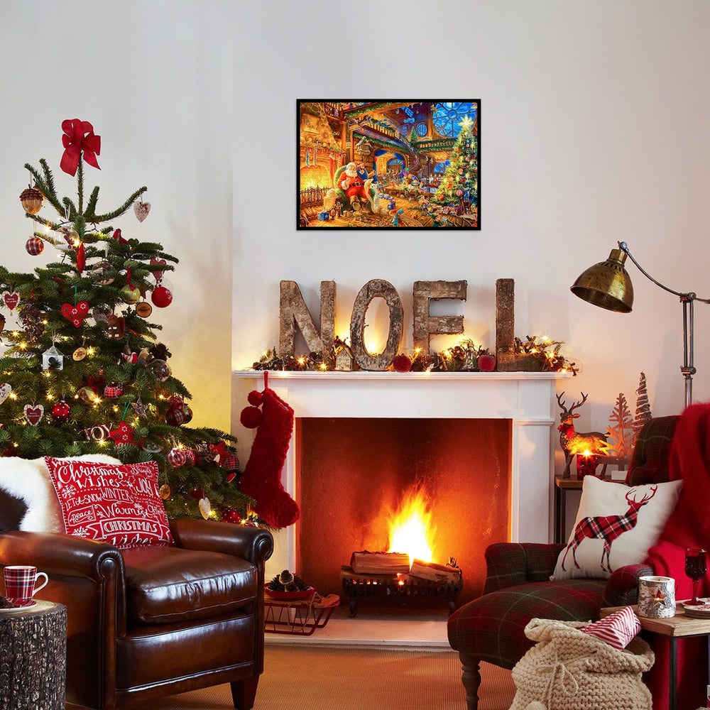MBOQIU Christmas scene puzzle, a thoughtful gift idea for adults and puzzle lovers.