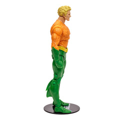 Collectible art card featuring Aquaman character art and details.