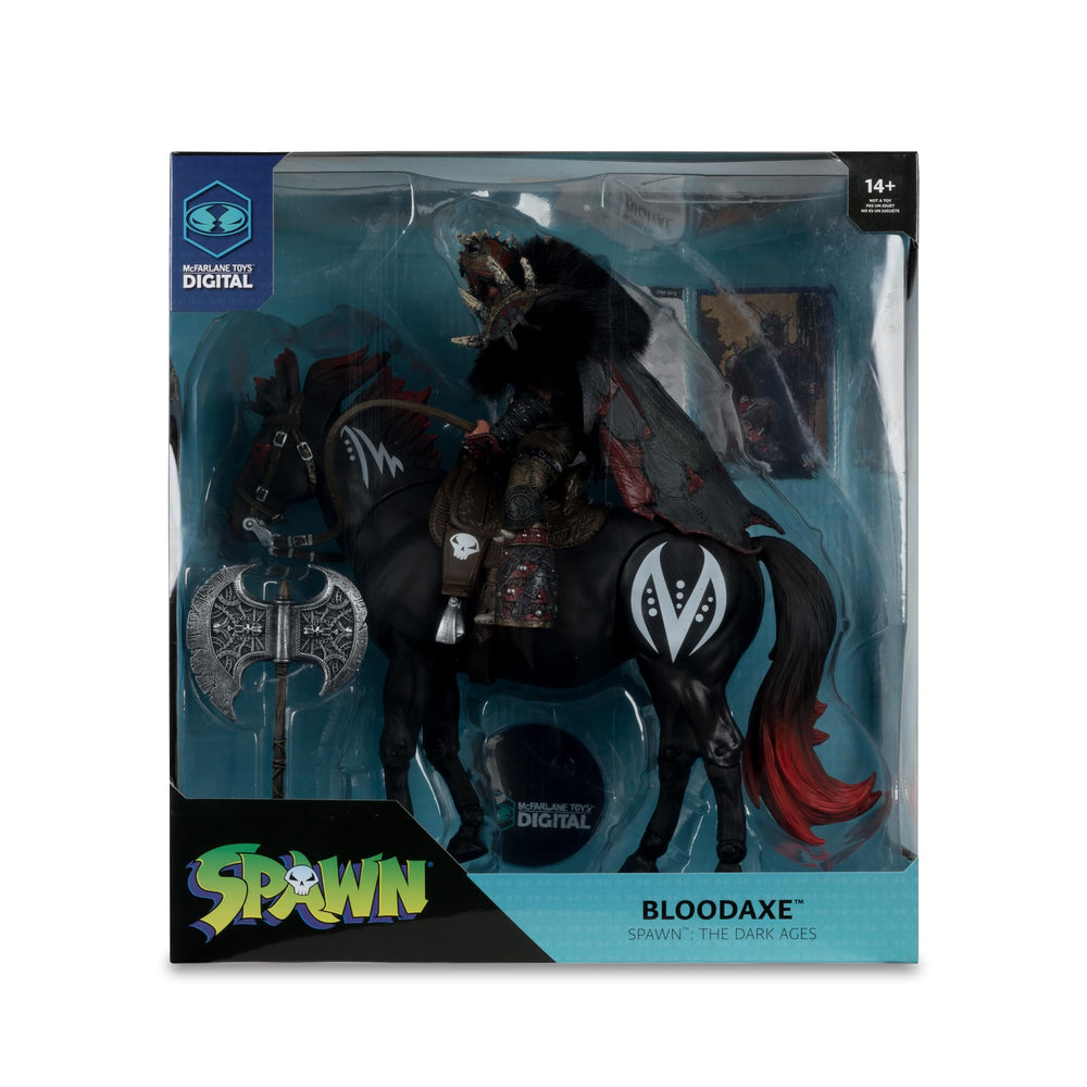 McFarlane Toys Bloodaxe armor detail captures medieval realism.