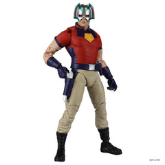 McFarlane Toys Peacemaker 7in figure with big gun for dramatic shelf display.