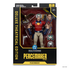 McFarlane Toys Peacemaker 7in scale aligns with other DC figures.