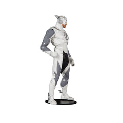McFarlane Toys The Flash Hot Pursuit armor close-up shows metallic sheen and texture.
