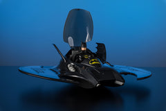 McFarlane Toys DC Super Powers Bat-Symbol cockpit opens for interactive play.