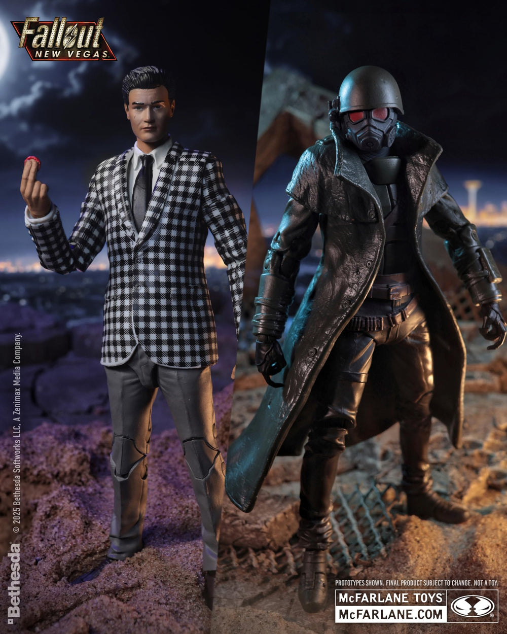 McFarlane Toys Fallout New Vegas collectible art cards enhance your display with lore
