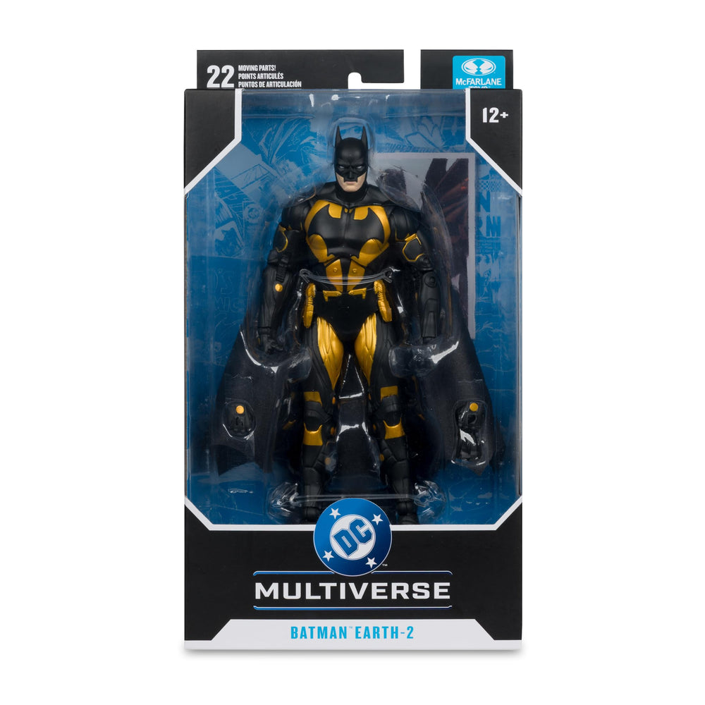 McFarlane Toys Batman Earth-2 display base for stable posing.
