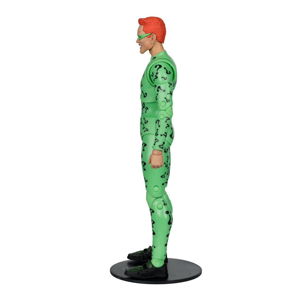 McFarlane DC Multiverse Riddler cane and bat enhance storytelling display.