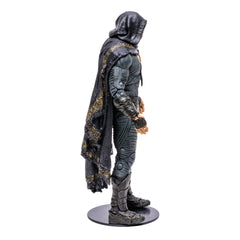 Figure secured on base stand for stable display and posing