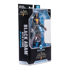Cloak detail on Black Adam figure highlighting fabric-like drape