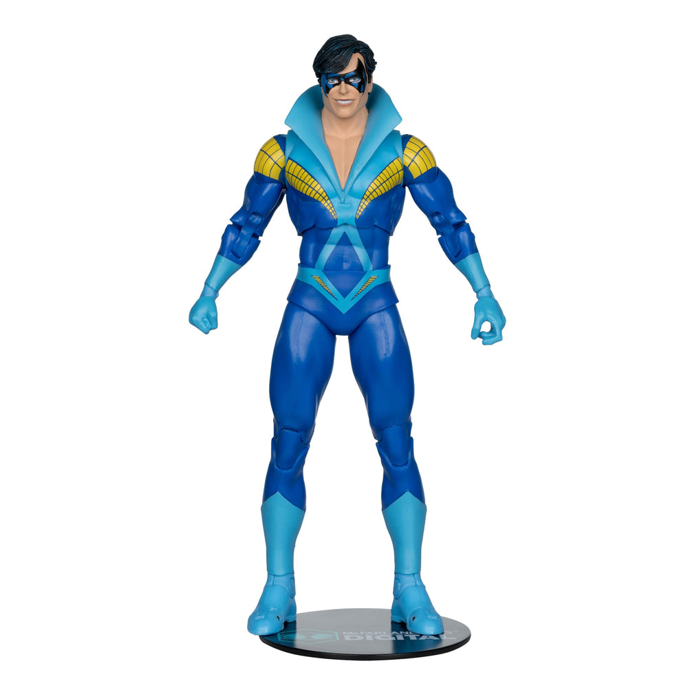 McFarlane Nightwing 7-inch figure front view for shelf display