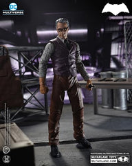 McFarlane Toys Alfred Pennyworth figure in dynamic pose ready for action scenes.