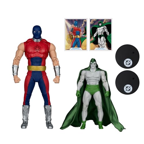 McFarlane Toys Atom Smasher Spectre figure with fabric cape for dramatic display